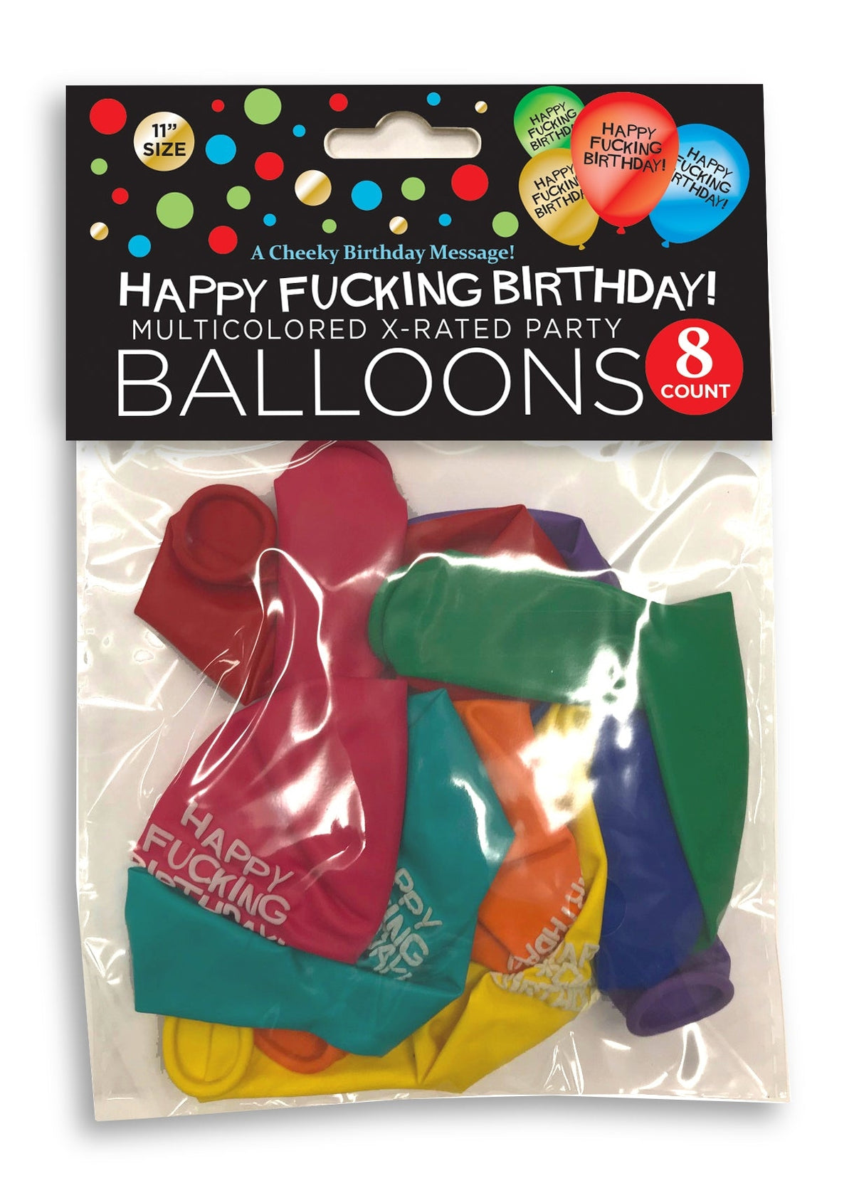 8pk 🎈 Happy FU#%ING Birthday Party Balloons Funny Adult Gag Naughty Birthday LOL 🎈😂