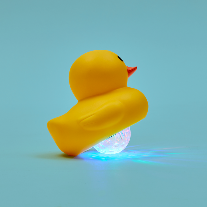 🦆 Boogie Bath Duck Disco LED Light-Up Color Bath Tub - Kids Party Ducky Toy 💦