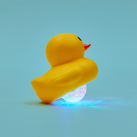 🦆 Boogie Bath Duck Disco LED Light-Up Color Bath Tub - Kids Party Ducky Toy 💦