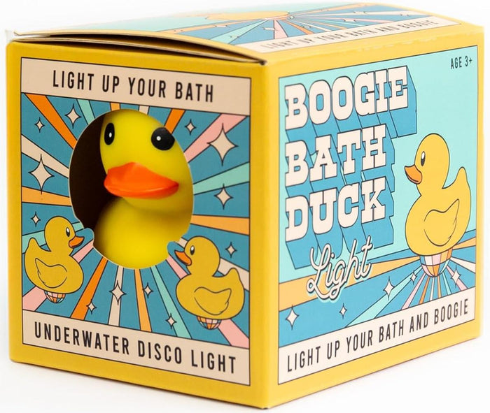 🦆 Boogie Bath Duck Disco LED Light-Up Color Bath Tub - Kids Party Ducky Toy 💦