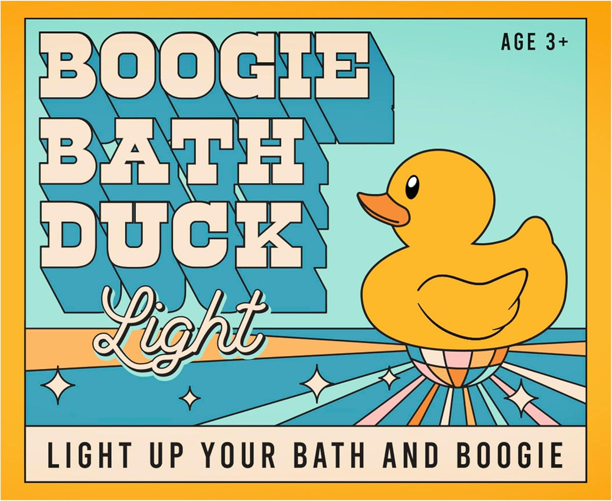 🦆 Boogie Bath Duck Disco LED Light-Up Color Bath Tub - Kids Party Ducky Toy 💦