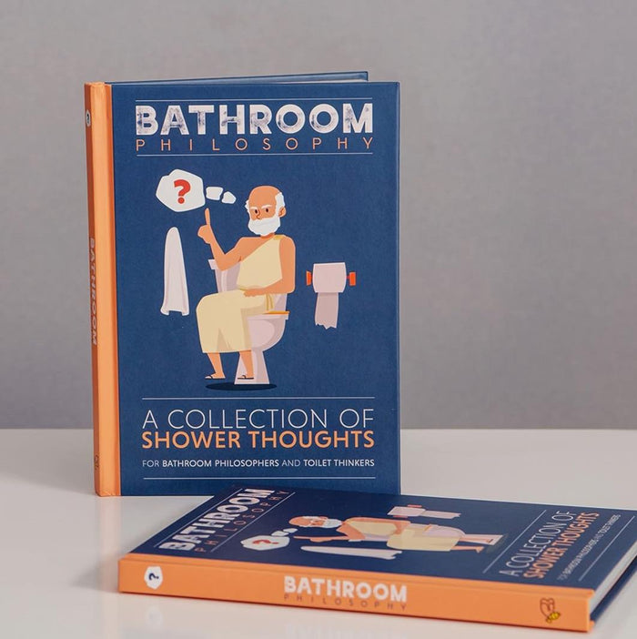 Bathroom Philosophy Hardcover Book - Toilet Potty Thinkers - Funny Gag Joke Gift