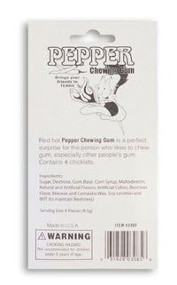 6-Pack Pepper Chewing Gum, Hot Candy Joke Prank Gag, Chewing Gum Party Spicy Fun