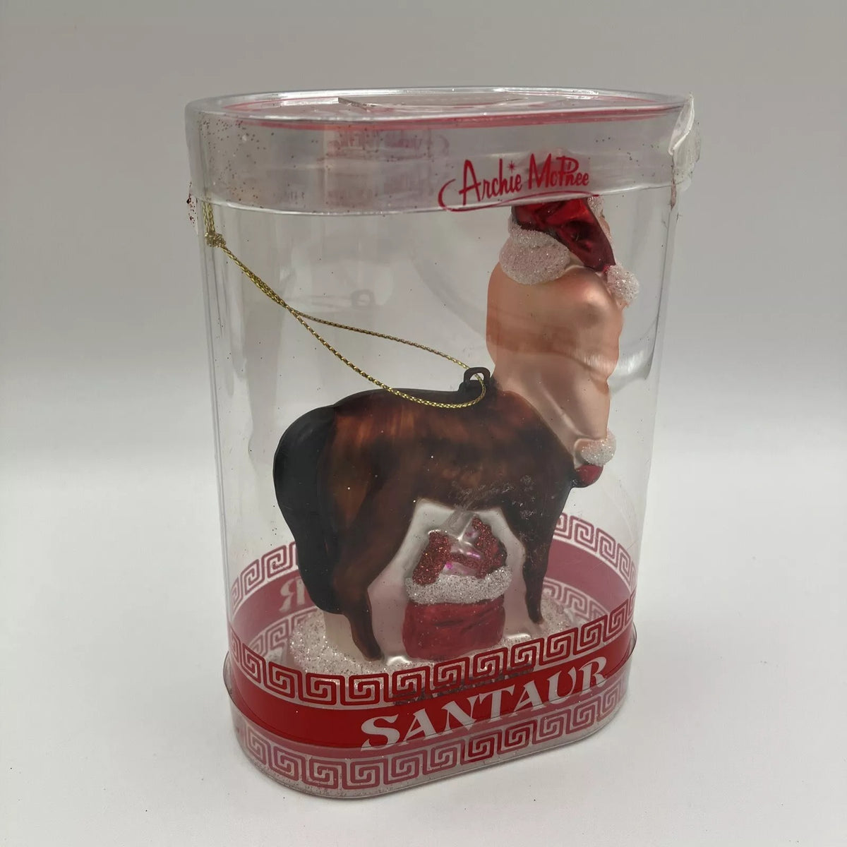 Santaur Ornament - Santa Claus Horse Christmas Hand-Blown Glass ® Archie McPhee