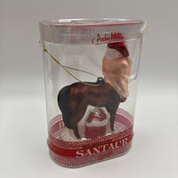 Santaur Ornament - Santa Claus Horse Christmas Hand-Blown Glass ® Archie McPhee