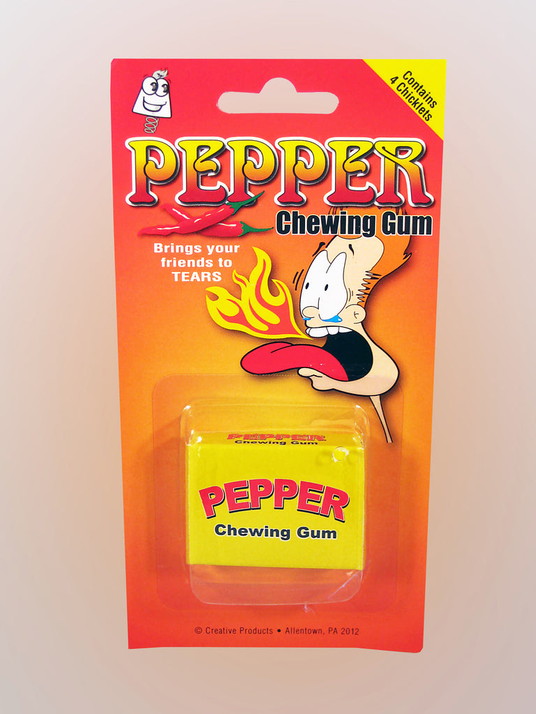 2-Pack Pepper Chewing Gum, Hot Candy Joke Prank Gag, Chewing Gum Party Spicy Fun