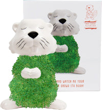 Hairy Beaver Ceramic Planter - Sprouting Chia Pet Plant Pot - Gift Republic