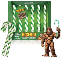 BIGFOOT Candy Canes - Funny Nasty Sasquatch Pine Tree Flavored! - Archie McPhee