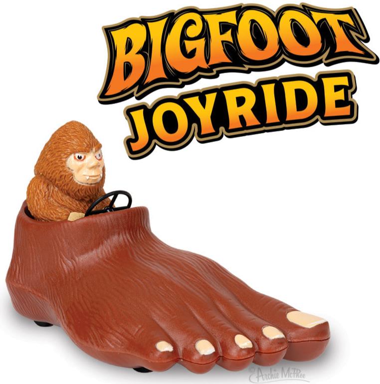 Bigfoot Joyride: Pull Back Foot Car Sasquatch Racing Toy - Archie McPhee