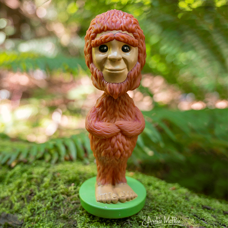 Sasquatch Bigfoot Nooder Bobble Head Shaking Car Dashboard - Archie McPhee