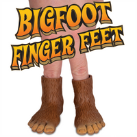 Bigfoot Feet (Set of 2) Sasquatch Finger Hand Puppet Play Toys  - Archie McPhee