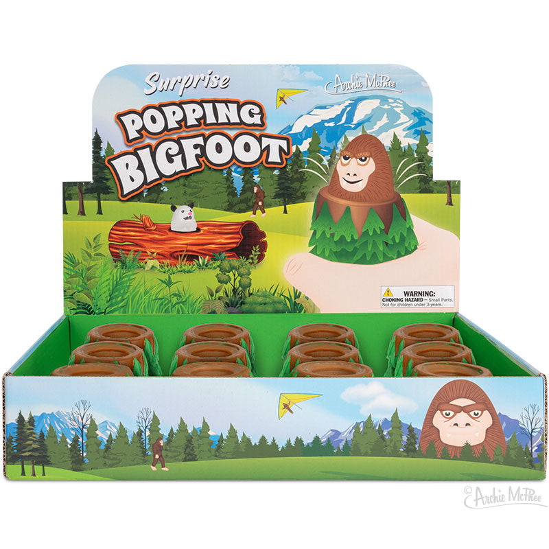 Surprise Popping Bigfoot - Squeeze it, SURPRISE! Sasquatch - Archie McPhee