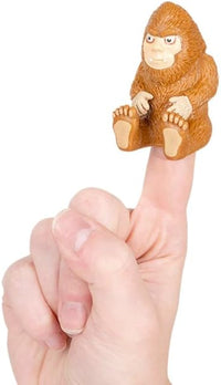 Bigfoot Puppet (Set of 2) Sasquatch Statue Finger Hand Toys - Archie McPhee