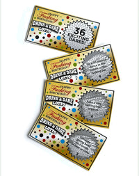 Happy F@#king Birthday Adult Drink & Dare Game – 36 Scratch-Off Lotto Tickets 🎂