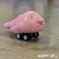 Racing Blobfish (set of 4) Funny Pull Back Race Fish Toys - Archie McPhee