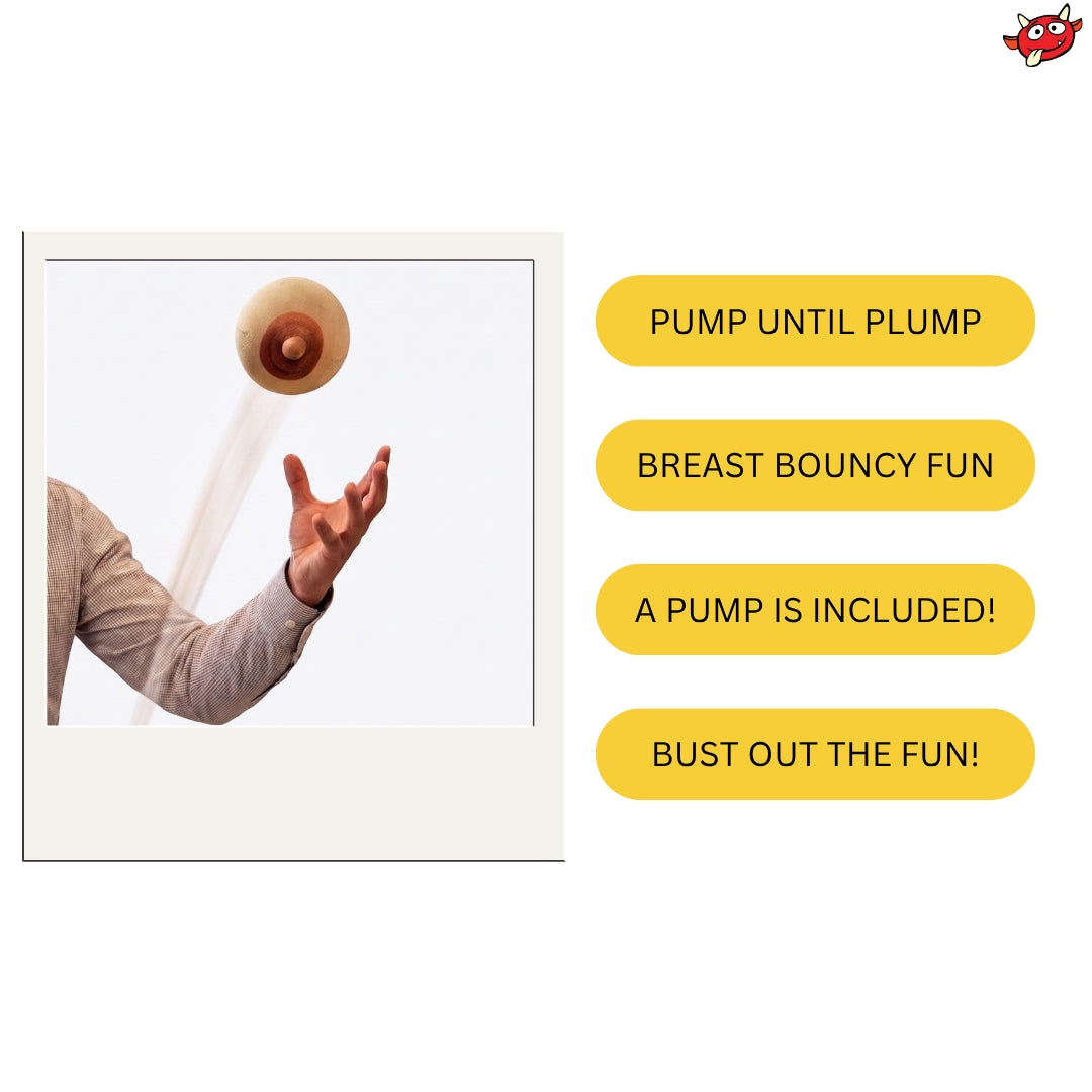 🍒😂 The Bouncing Boob Inflatable - Adult Novelty Funny Boobie Gag Gift Party Toy