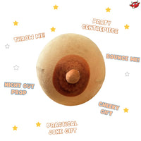 🍒😂 The Bouncing Boob Inflatable - Adult Novelty Funny Boobie Gag Gift Party Toy