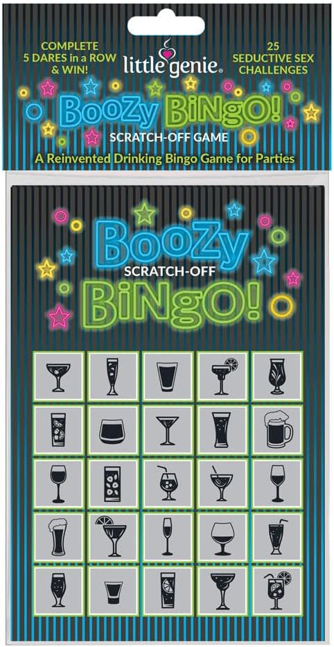 Boozy Bingo Drinking Game 💋🍺 8 Scratch Off Cards Adult Party Game Truth Dare🍻