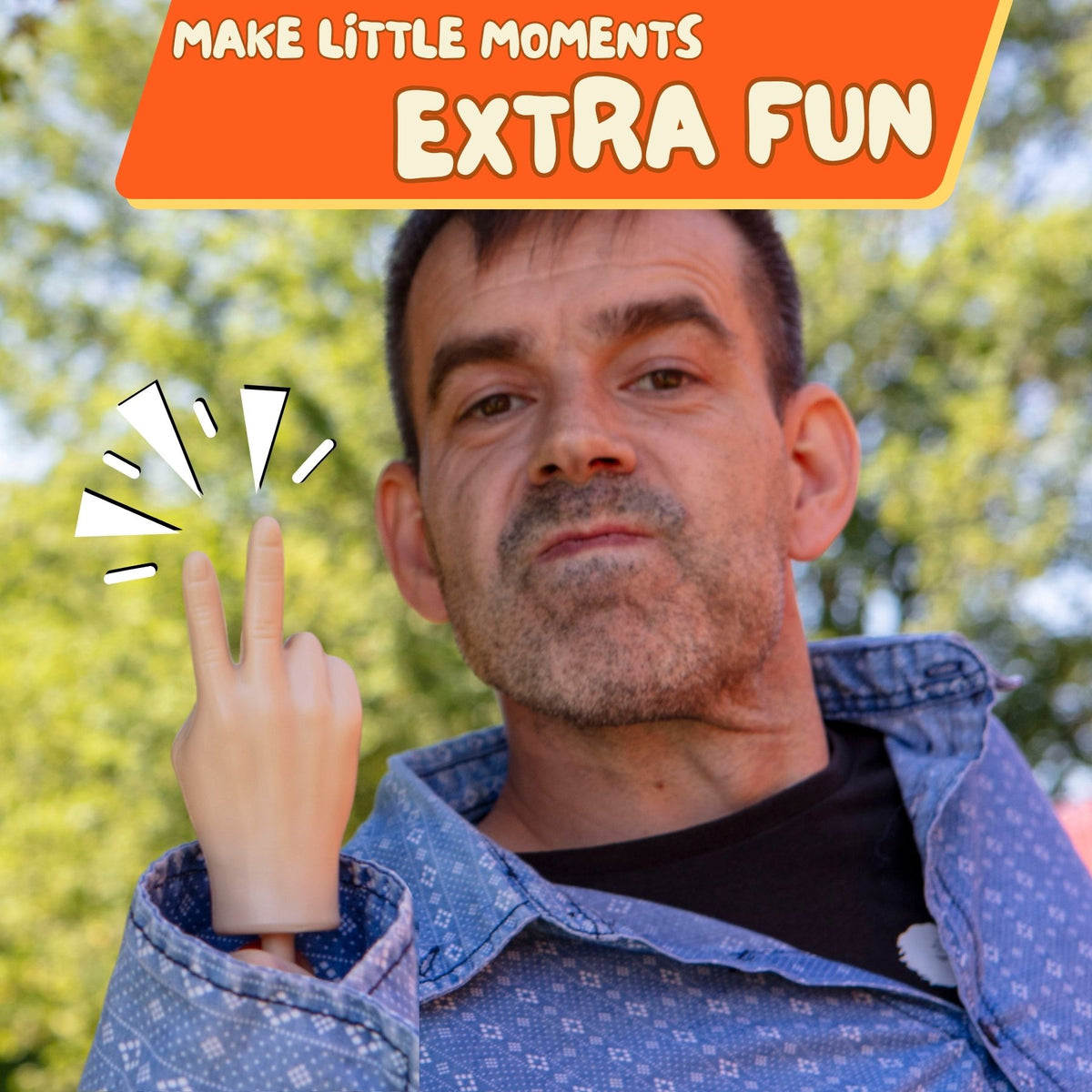 Tiny Hands Prank Set (6 Pack) Mini Finger Hands Peace Thumbs Up Wave Gag Gift 😂