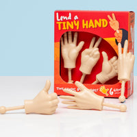 Tiny Hands Prank Set (6 Pack) Mini Finger Hands Peace Thumbs Up Wave Gag Gift 😂