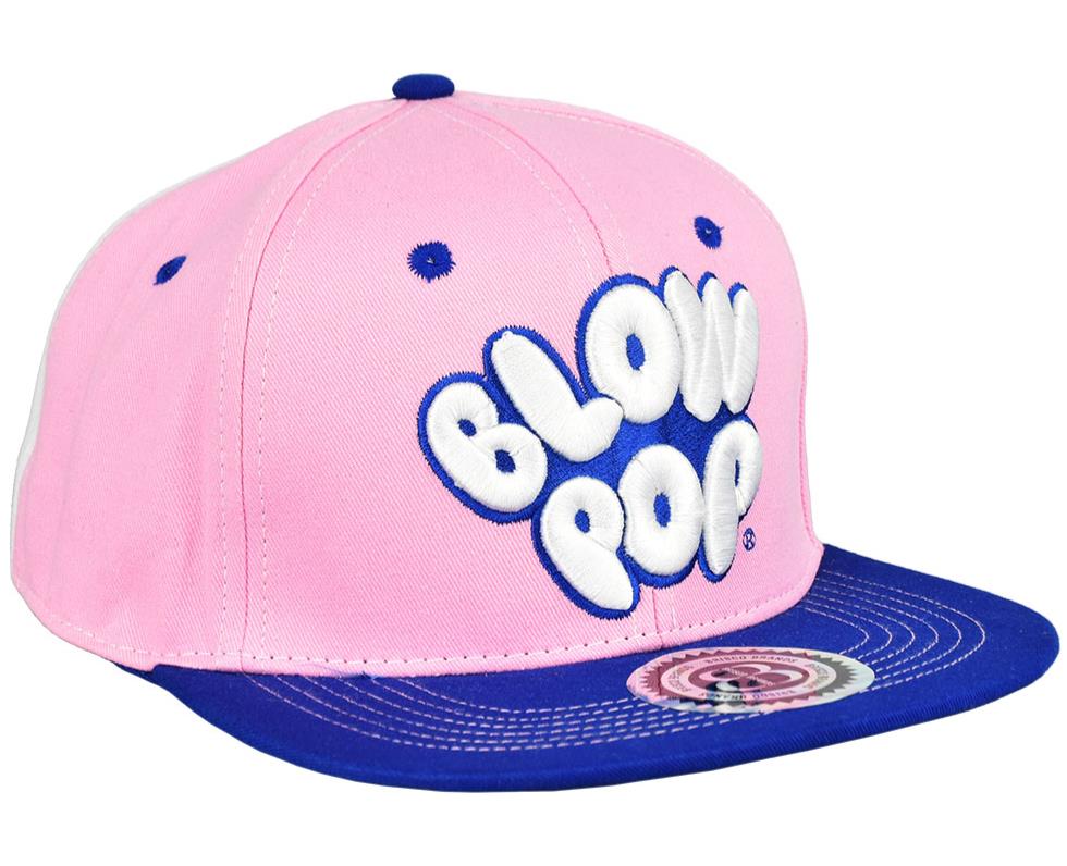 Rose Blow Pop Snapback Hat Trucker Skater Cap BlowPop Lollipop Bubble Gum