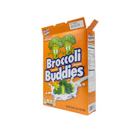 The 🥦 Prank Cereal Box – Broccoli Buddies Gag Gift Box features cartoon broccoli and splashing milk on the front, making it a funny joke prank present or hilarious gag gift displayed against a white background.