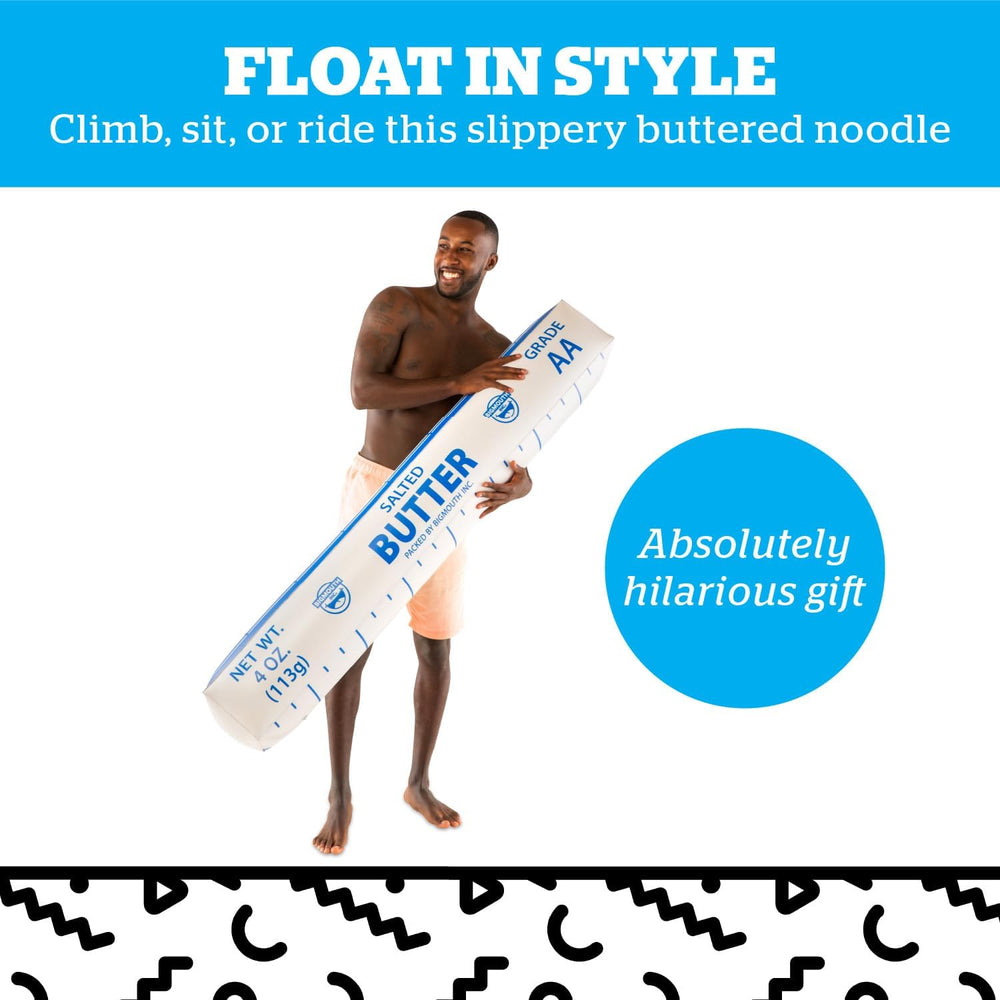 4 FT Giant Butter Stick Inflatable Pool Float - BigMouth Inc – Giggle ...