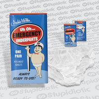 UH OH... Emergency Underpants - One Pair in Tin Gag Joke Gift ~ Archie McPhee