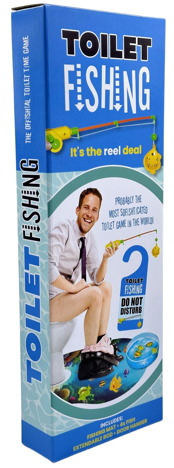 Toilet Fishing Game - Funny Bathroom Gag Gift - Hilarious Potty Time Fishing Toy