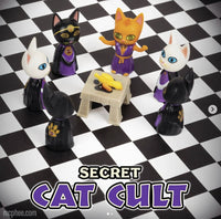 Secret Cat Cult - Funny Bird Sacrifice Figurines Toy Set Gift - Archie McPhee