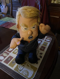 Pull My Finger 💨 Farting Donald Trump Plush Figure Doll 😂 With Animated Hair💨