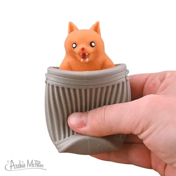 Surprise Popping Alley Cat (choose color) squeeze it, SURPRISE! - Archie McPhee