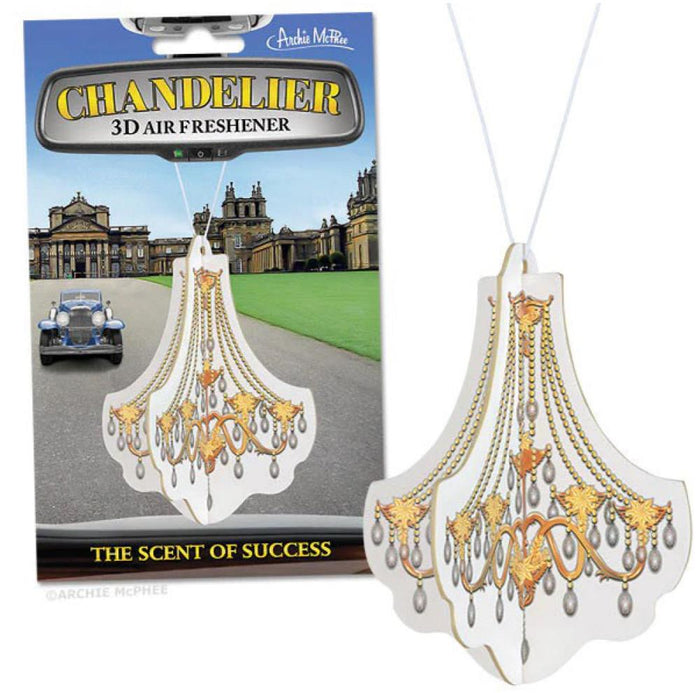 Chandelier 3D Air Freshener - Make your Car Classy & Less Stinky - Archie McPhee