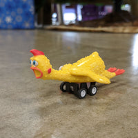 Racing Rubber Chickens (set of 3) Funny Pull Back Race Toys - Archie McPhee