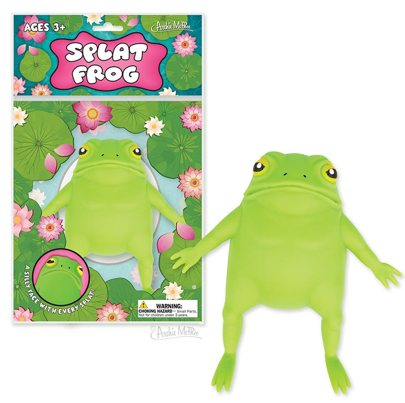 🐸 Splattable Stretchable Splat Frog 🐸 Squishy Stretch Stress Sand Filled Toy