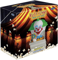 The Killer Klowns 🤡 Shorty in Pizza Box Bobblehead Statue Figure by Royal Bobbles comes packaged in a pizza box with themed graphics—a must-have collectible for any Killer Klowns fan.