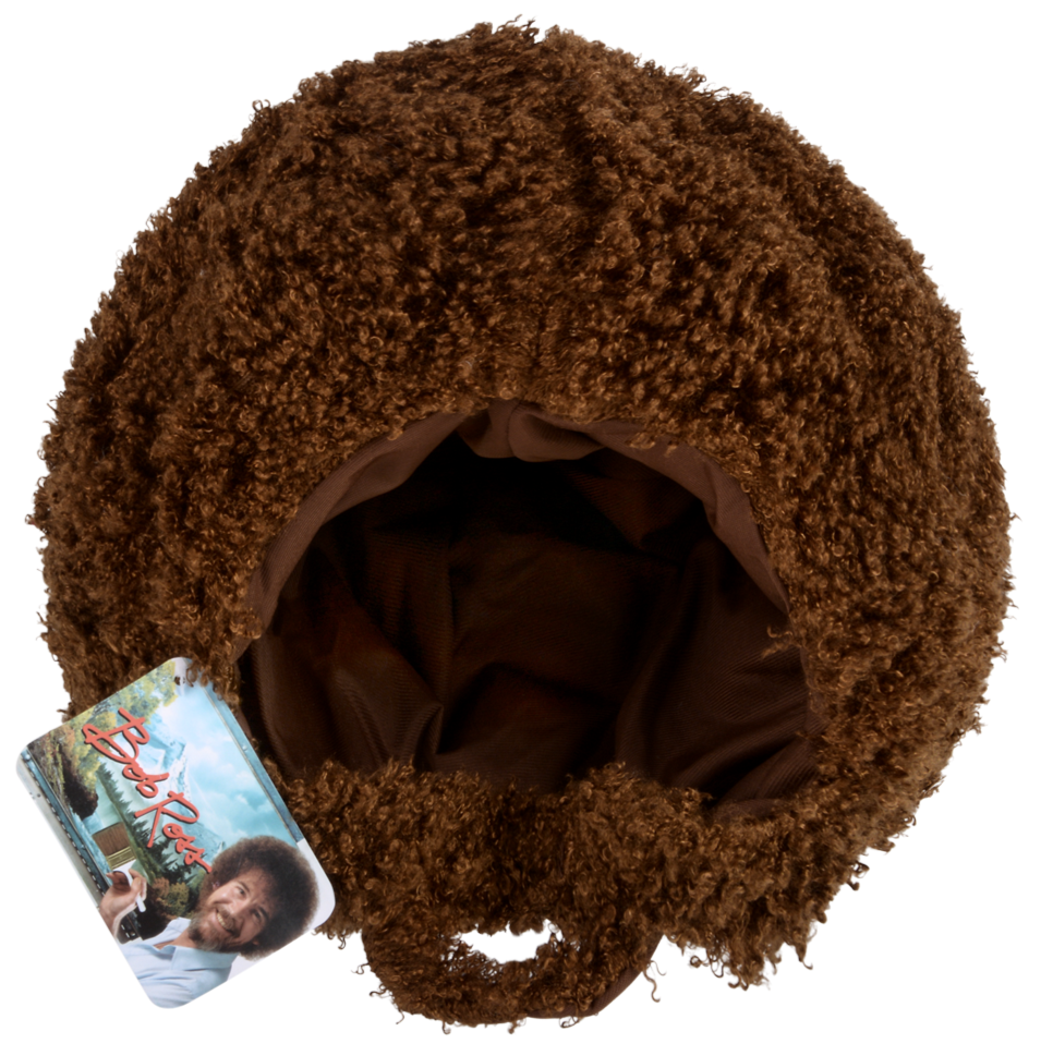 Bob Ross Wig & Beard Set 🎨🤣 Funny Afro Costume Hair Halloween Party Ga