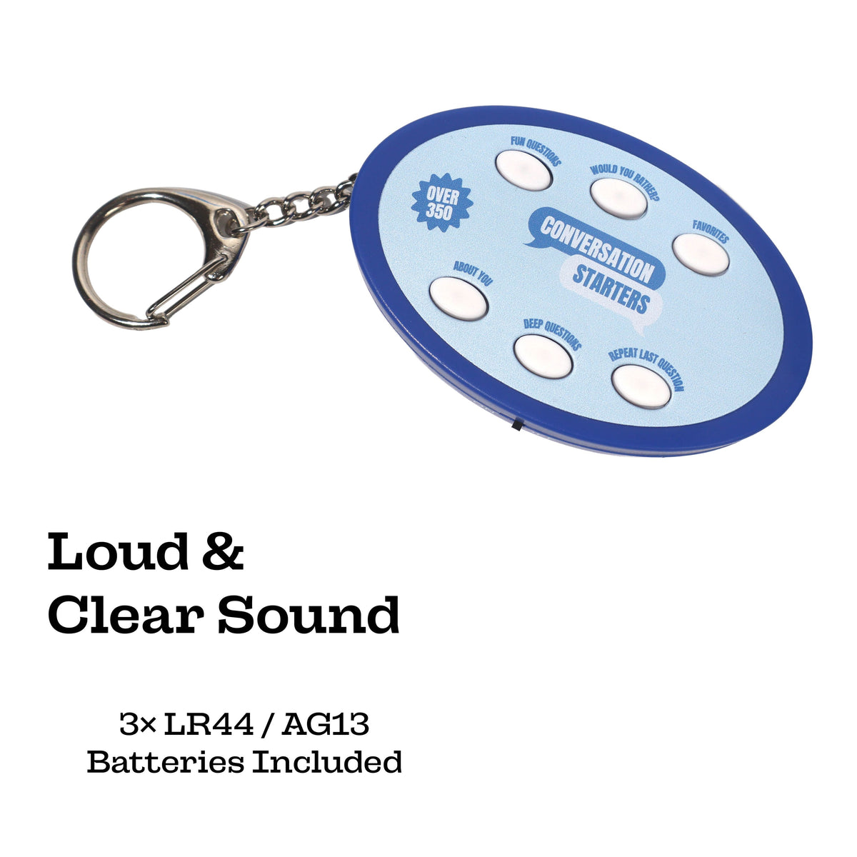 🗣️💬 350+ Electronic Conversation Starter Keychain - Ice Breaker Question Games 🎤