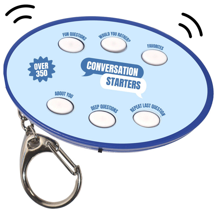 🗣️💬 350+ Electronic Conversation Starter Keychain - Ice Breaker Question Games 🎤