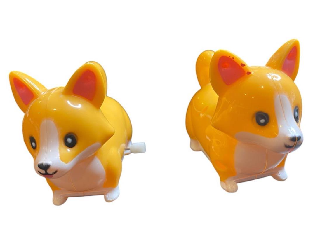 Racing Wind-up Corgis (2-Pack) - Hilarious Dog Collectible