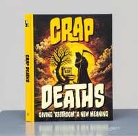 💩 Crap Deaths – The Bathroom Book That's to Die For! ☠️😂 Dark Humor Gag Gift 🚽