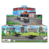 Racing Crow (set of 3) Funny Pull Back Race Bird Toys - Archie McPhee