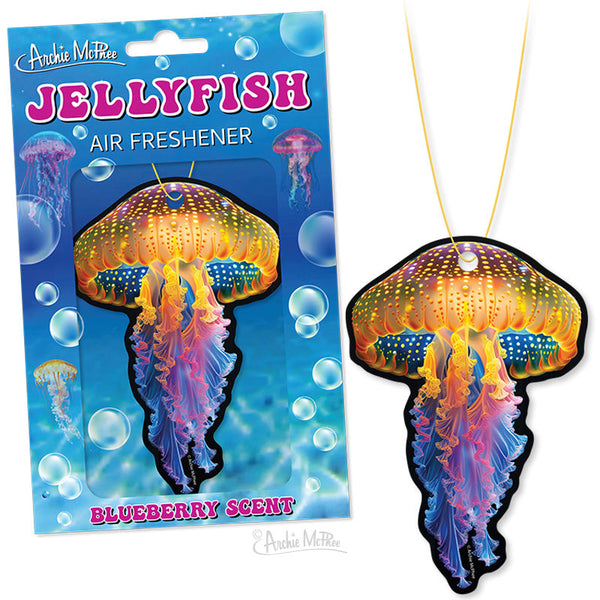 JELLYFISH Car Home Air Freshner - (Blueberry Scent) - Archie McPhee