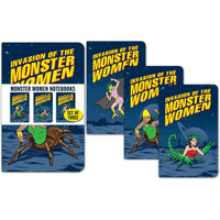 Explore the enchanting "3PK Monster Women Notebook Journals Note Pad GIRL POWER!" by Archie McPhee, showcasing captivating covers of female monsters with distinct characteristics. These notebooks are the perfect gift for those who celebrate creativity and the extraordinary in their daily lives.