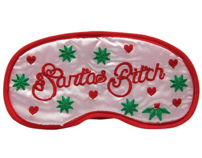 Santa's Bitch Sleeping Mask - Naughty Sexy Sleep Eye Blindfold Soft EyeMask