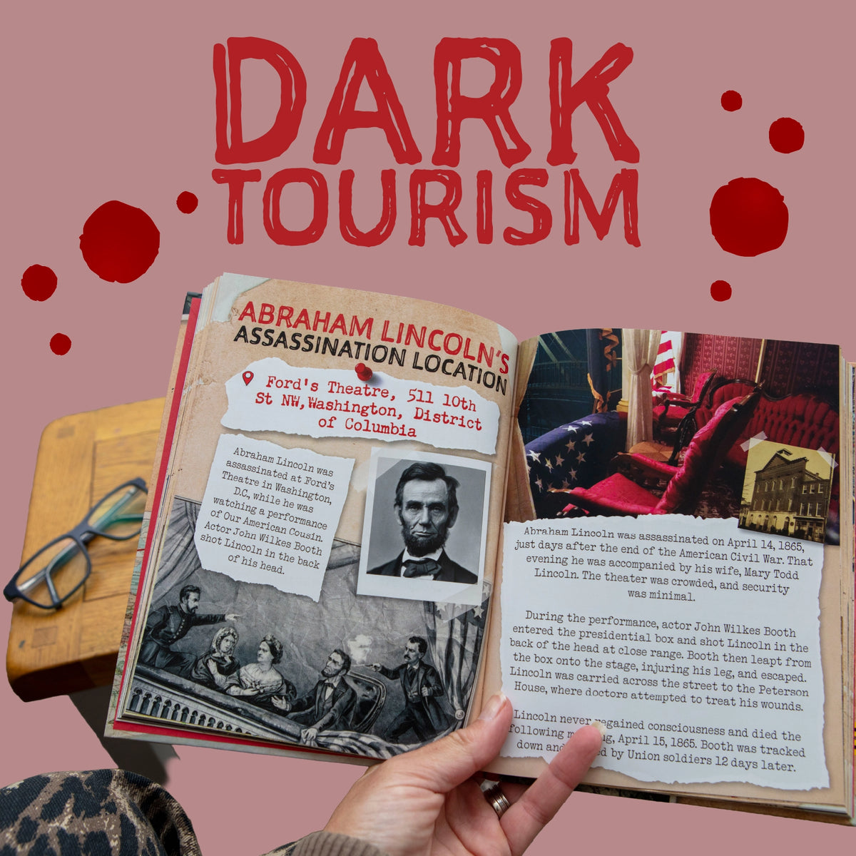 💀 Dark Tourism Guidebook True Crime Book Infamous Places Creepy History Gift 🔎🕵️