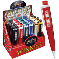 Casino Slot Machine Pen - Push & Spin to Win! ~ Novelty Office Home School Pen