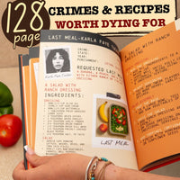 Death Row Recipes 🍽️ Hardcover Cookbook True Crime Last Meals Dark Humor Gift😈