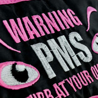 ADVERTENCIA Máscara para dormir PMS - Regalo divertido de máscara para ojos suave para dormir con los ojos vendados para mujer