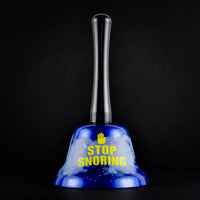 STOP SNORING Metal Hand Bell - Glows in the Dark! - Funny Gag Joke Adult Gift